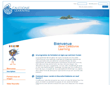 Tablet Screenshot of caledonie-learning.com